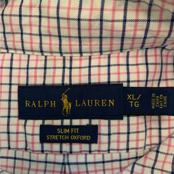 Ralph Lauren Slim Fit Men’s plaid button-down XL - Picture 4 of 4